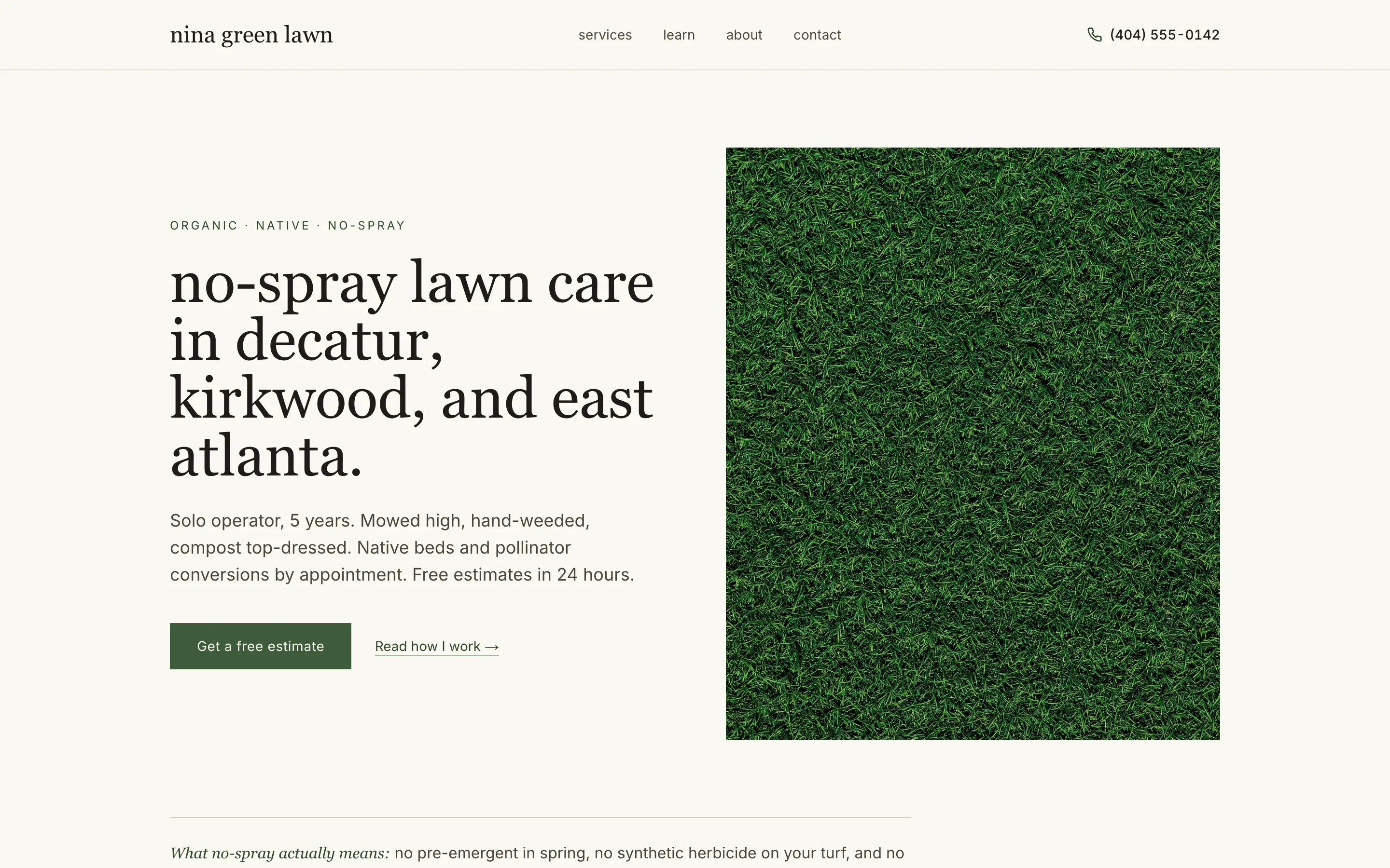 Nina Green Lawn