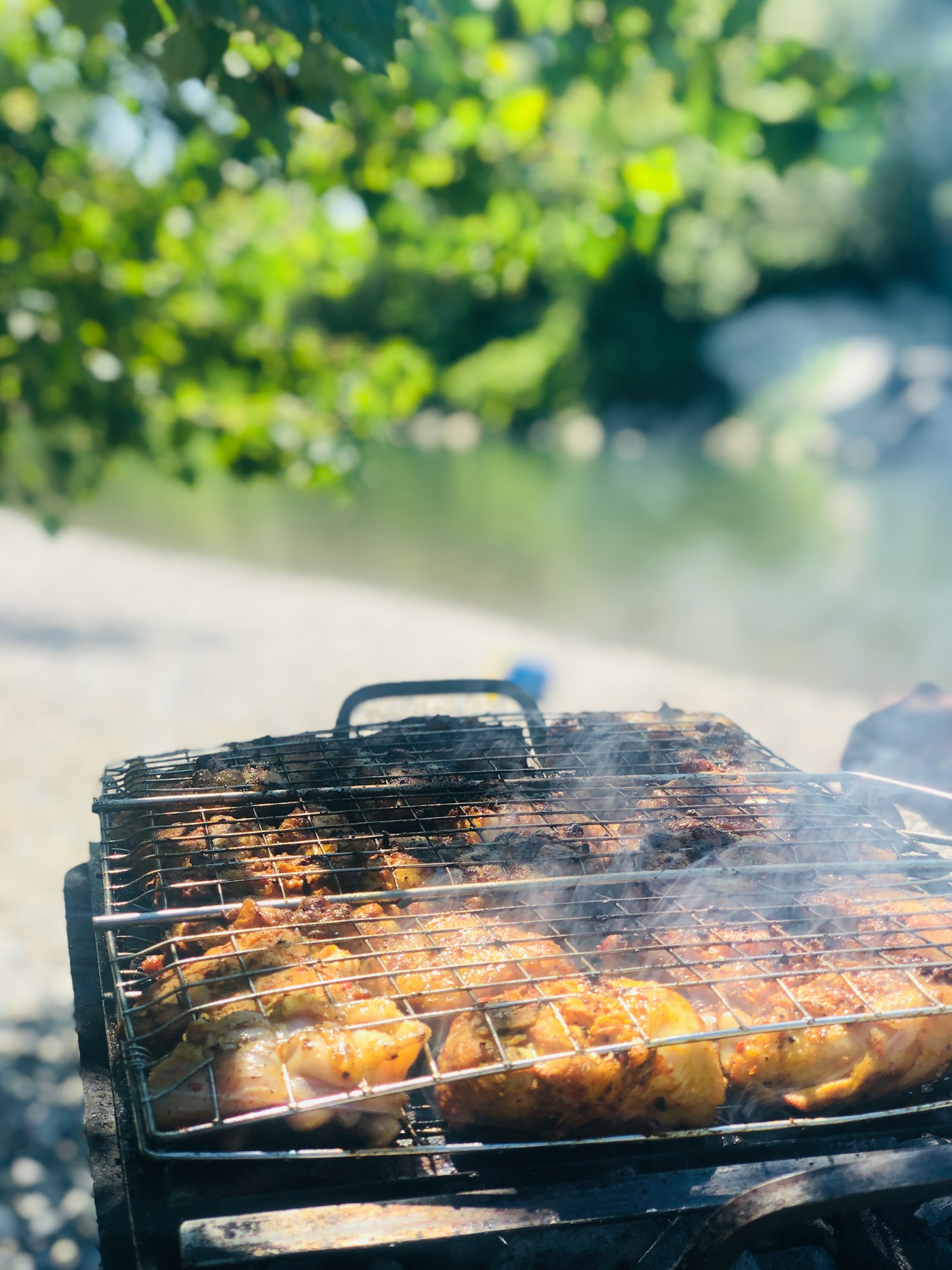 A whole roasted chicken with crisp golden skin, rustic Italian style.